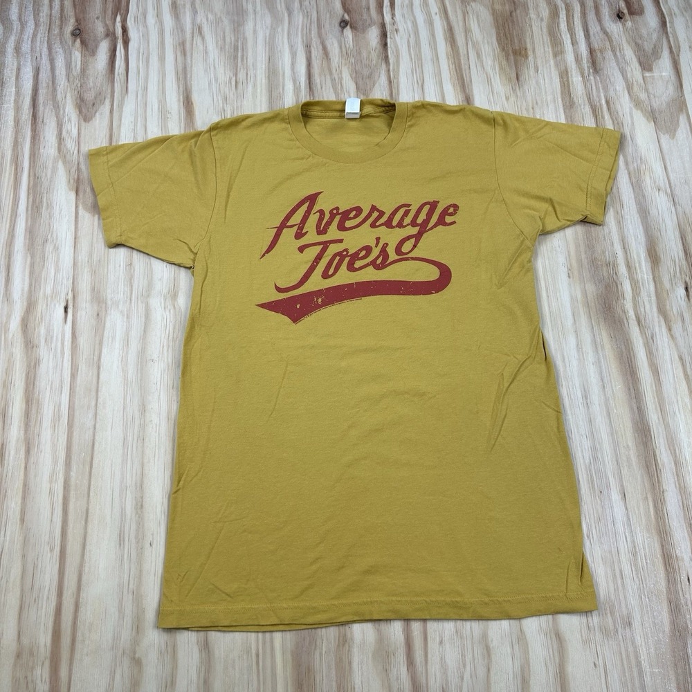 Average Joes Dodgeball Movie T-Shirt Men's Size M Yellow Graphic Funny Humor